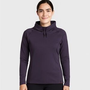 Mountain Hardwear Women's Cowl Neck Pullover Shirt Wool Blend Gorpcore L Outdoor